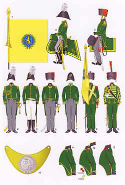 Nassauische Infanterie 1815 (Tafel Peter Bunde)