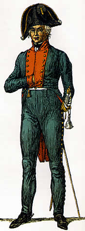 Offizier des Regiments Nr. 42 in Überhosen (aus Kling)