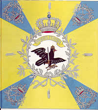 Muster 3 der Preußischen Infanteriefahnen bis 1806