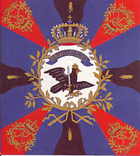 Muster 4 der Preußischen Infanteriefahnen bis 1806