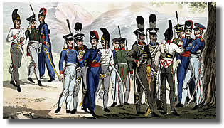 Preussische Armee nach Mollo 1815